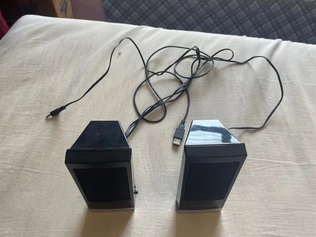 Caixinha De Som Megaware Pc ou Notebook P2 Fone  - Foto 4