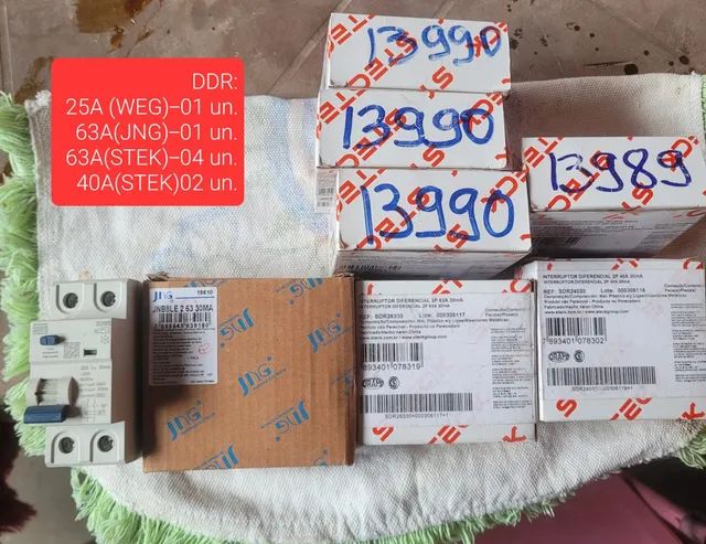 Equipamento e Material Elétrico.