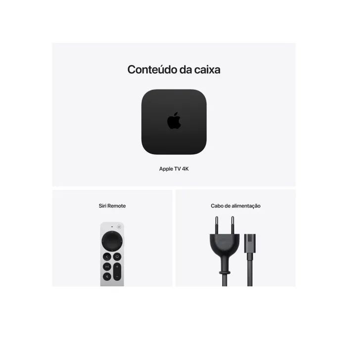 Apple TV 4K 3 geração Wi-Fi + Ethernet 128GB A2843 (Novo Lacrado) - Foto 6