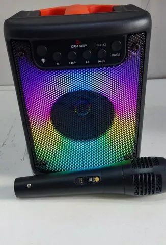 Caixa de Som Amplificada 100w PMPO 3 polegadas Bluetooth USB FM microfone  - Foto 3