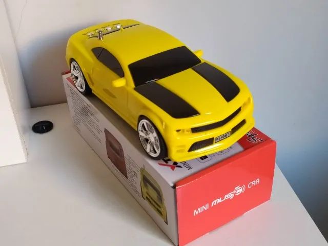 Caixa de Som Camaro Amarelo - Bluetooth e USB - Foto 3