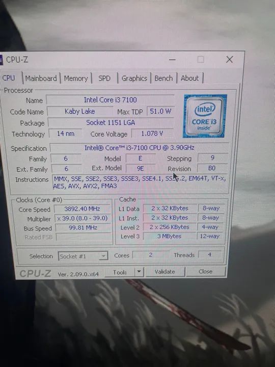 Computador Intel Core i3 7100 - 3.90GHz - 4GB RAM - 1TB HD - Foto 2