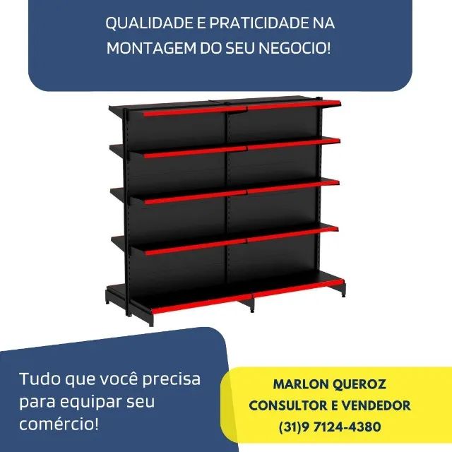 Gondola Central 1,0x1,7M Nova 