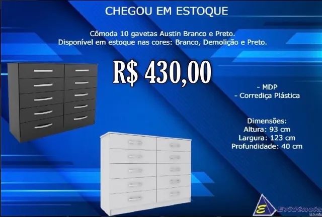 Vendo Cômoda 10 gavetas  - Foto 5