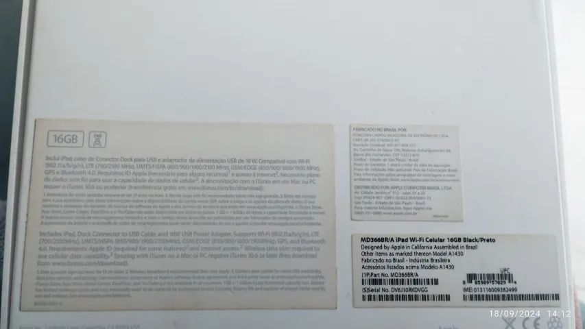 Ipad Wi-Fi celular 16GB Black/Preto  - Foto 4