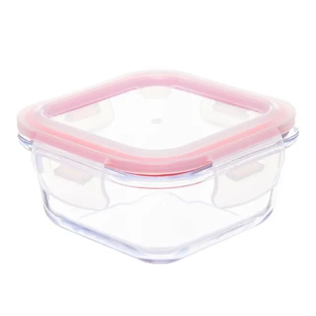 Tigela Invicta Tampa Hermética Quadrado Vidro 320ml - Foto 4
