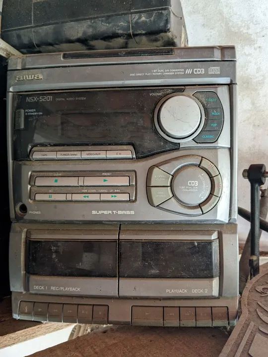 2 Aparelho de som Aiwa NSX-594 2200WPMPO e NSX-5201 - Foto 4