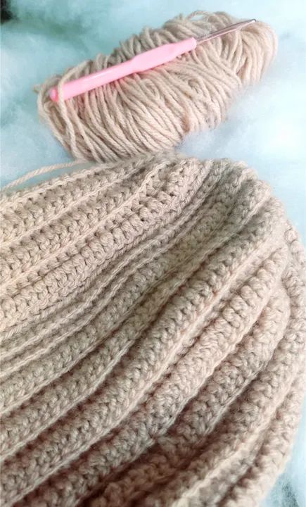 touca rosa claro crochet - Foto 2