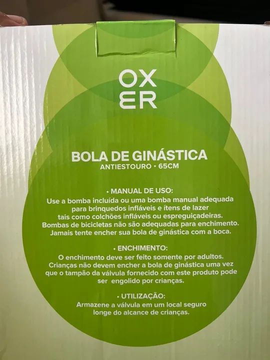 Bola de Ginástica Antiestouro 65cm - Foto 5