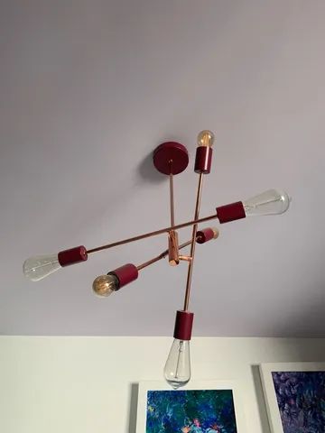 Luminária Pendente de Cobre Marsala Tok&Stok