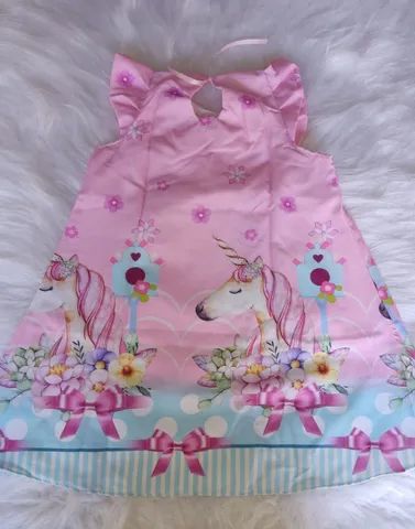 Vestido infantil temático Unicórnio - Foto 2