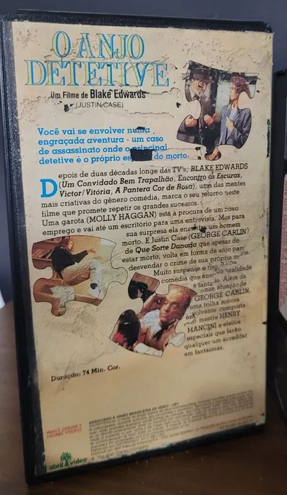 Antiga Fita VHS Filme O Anjo Detetive Dublado Disney - Foto 3