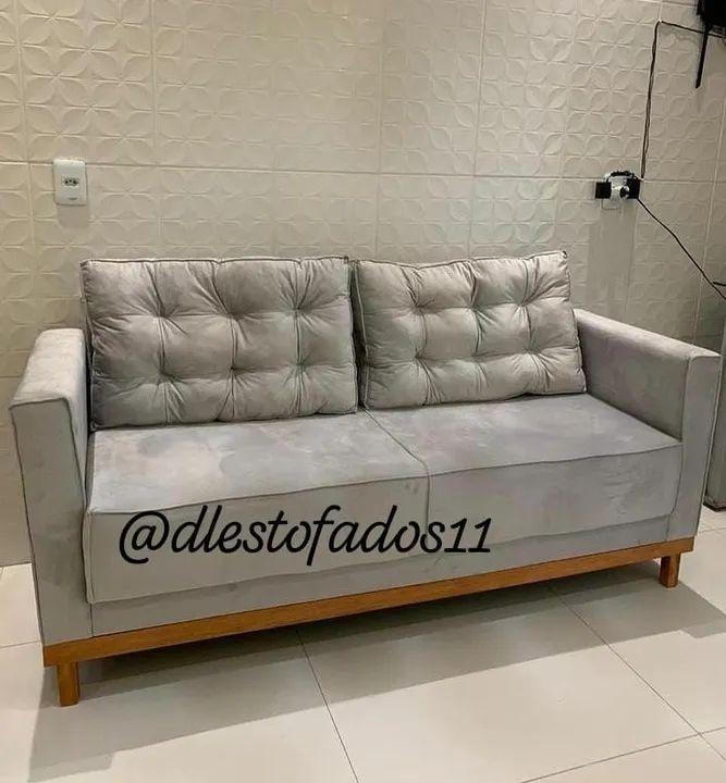 Sofá Retrô Bege - Novo - Perfeito para sua Sala! - Foto 5