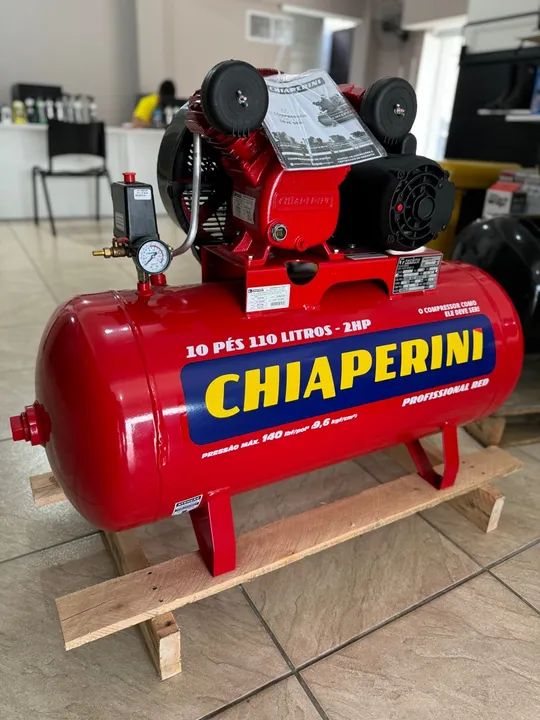 Compressor de ar Chiaperini 110 Litros 2HP 140 Libras Profissional - Chiaperini (Novo) - Foto 3