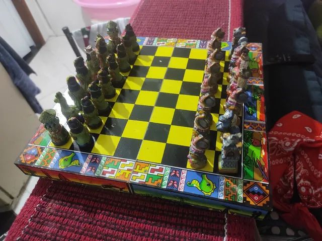 Xadrez artesanal peças em barro - Foto 3