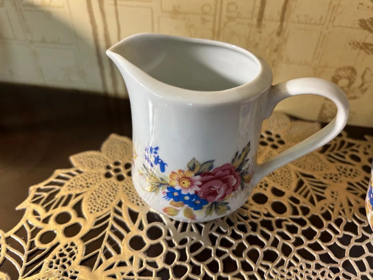 Joguinho de café antigo de porcelana Real.   - Foto 4