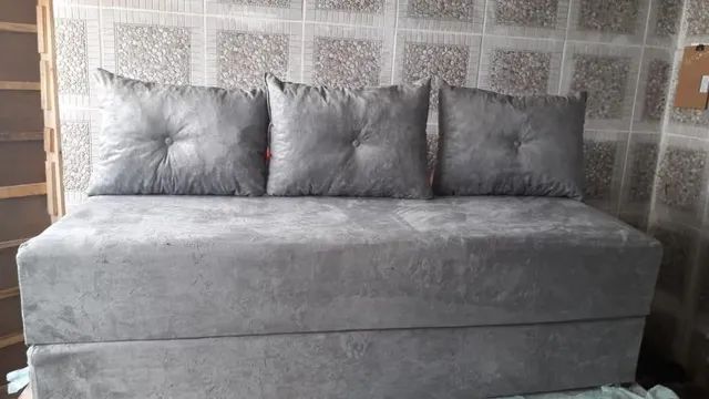Sofa/Cama 3 almofadas  preço de fábrica  - Foto 3