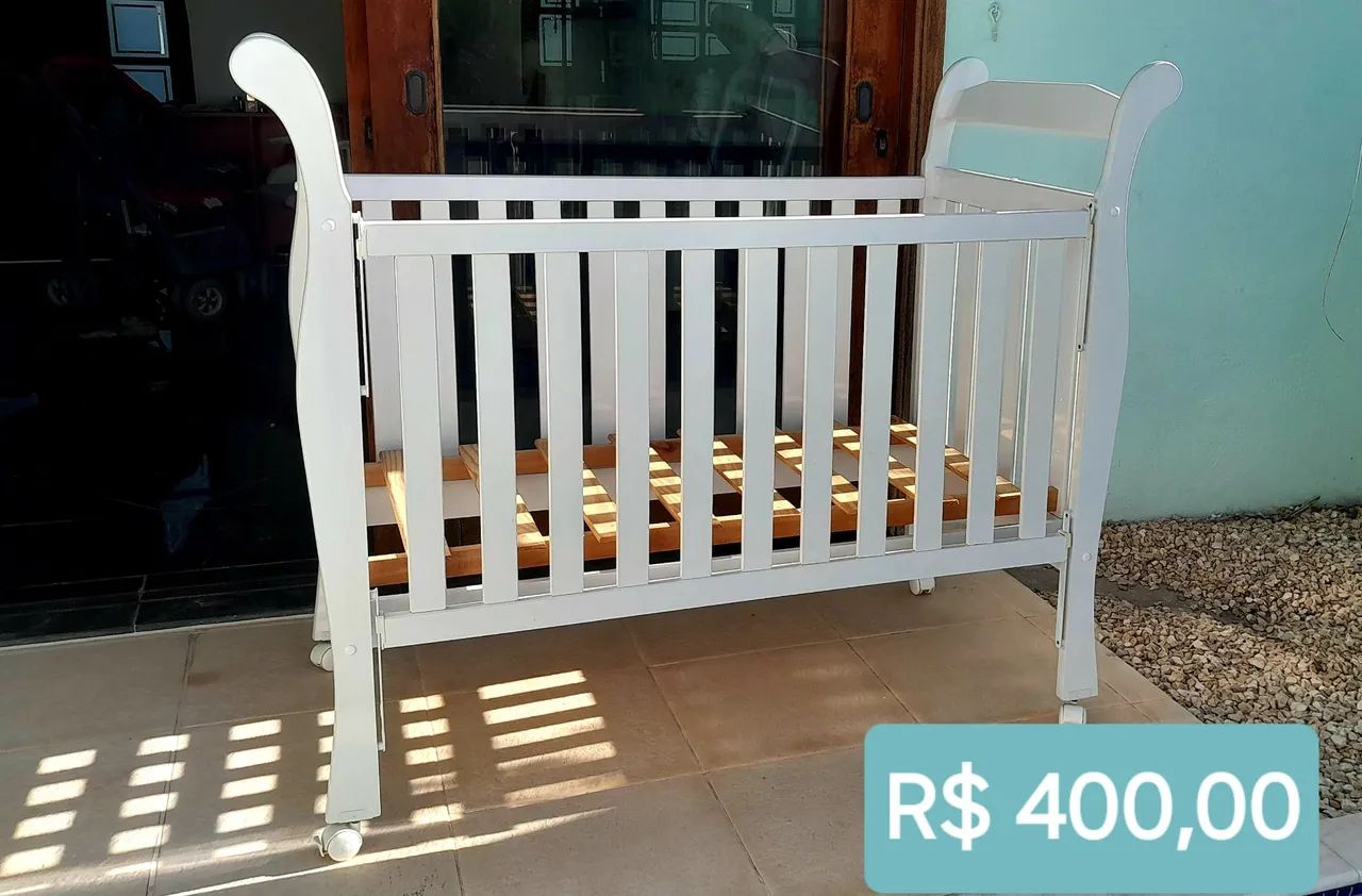 Berço Branco para Bebê - Foto 4