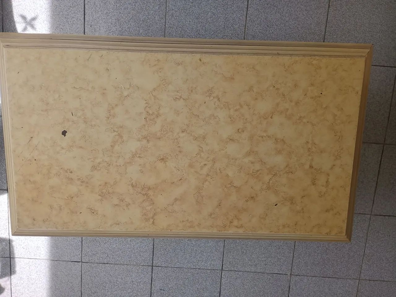 Mesa mesinha de centro antiga vintage clássica em madeira - Foto 2