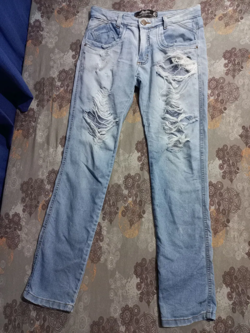 Calça Jeans Destroyed Masculina