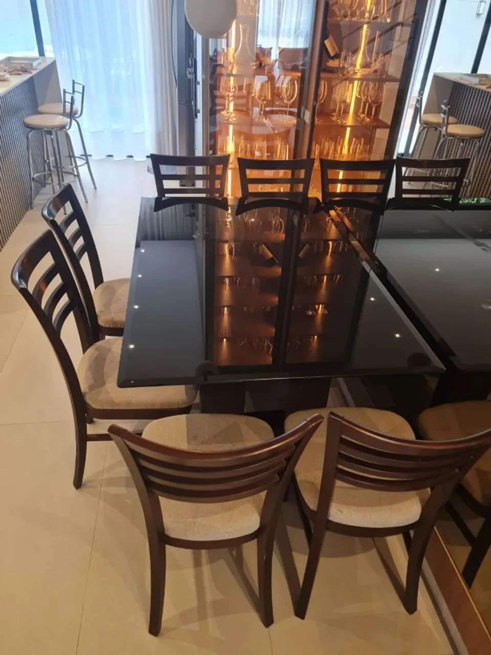 Mesa de jantar com 6 cadeiras 64315088057857121