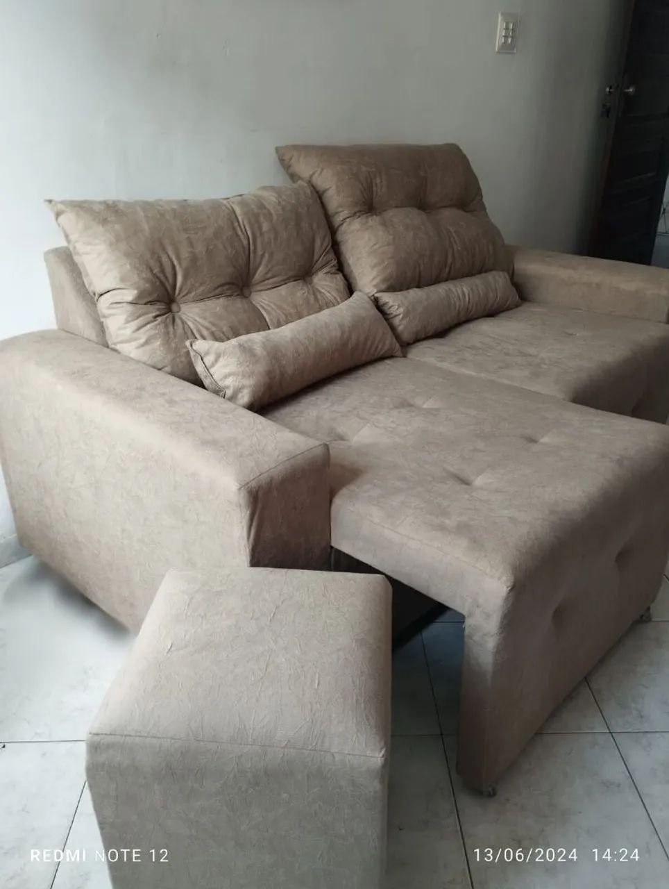 Sofá retrátil dubai com entrega grátis 
