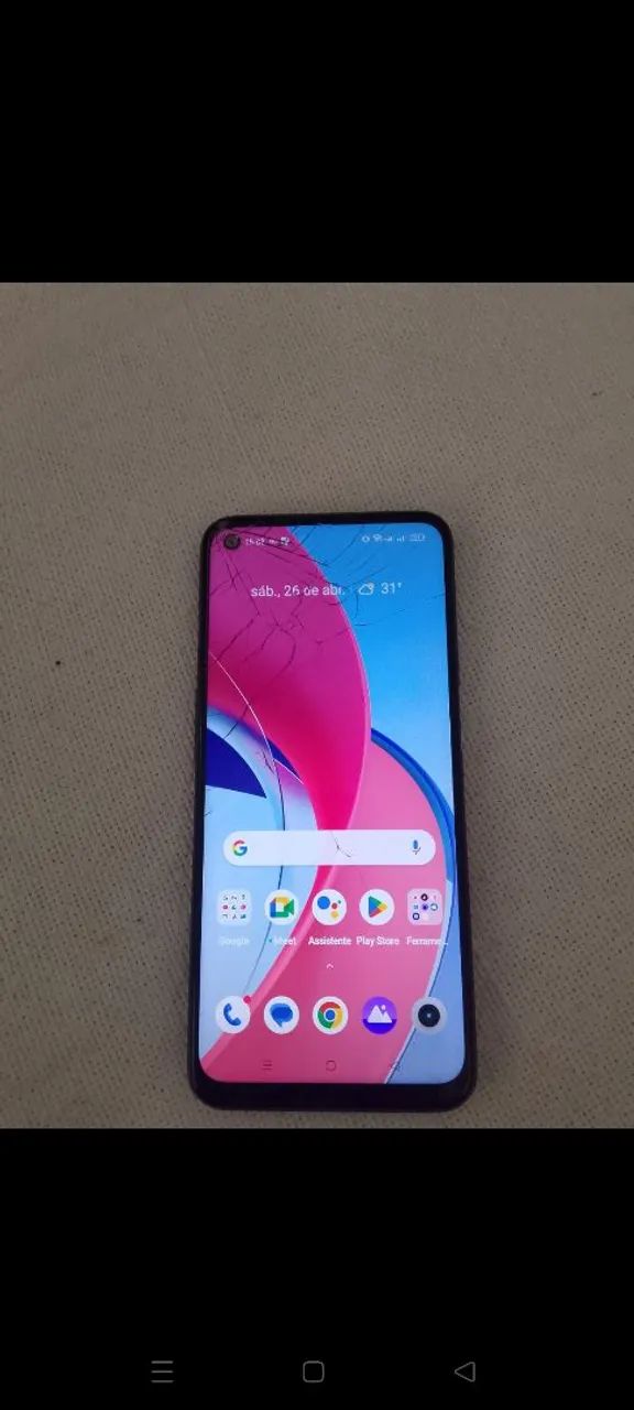 Realme 8 5 G 128 gb 12 ran tem NFC novinho zero - Foto 3