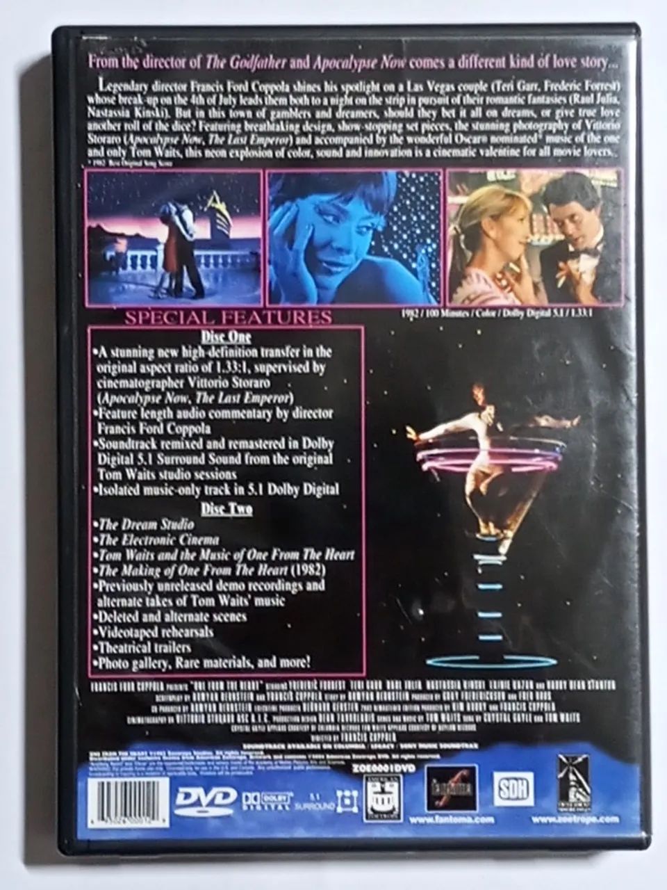 Dvd O Fundo do coração ( One From the Heart ) Coppola - importado - Duplo - raríssimo - Foto 6