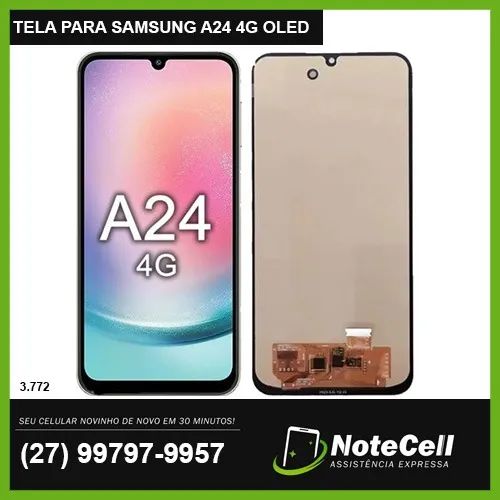 Tela / Display para Samsung A24 4G OLED Top - Instalação em 30 Minutos!