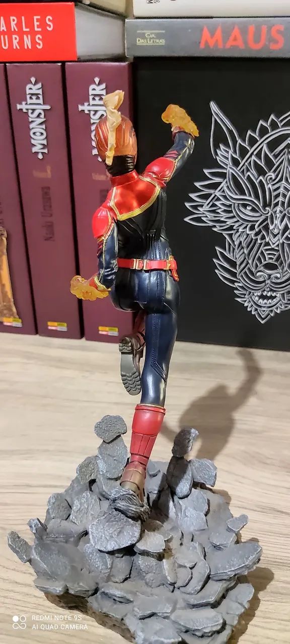 Capitã Marvel BDS Art Scale 1/10 - Iron Studios (MÁSCARA DESBOTADA) - Foto 3