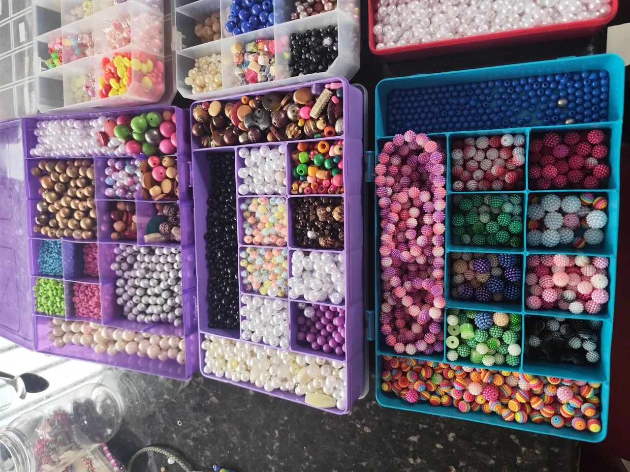 Kit de miçangas para bijuterias