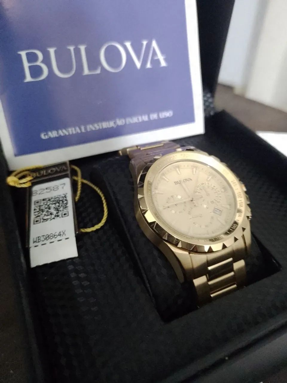 Relógio Bulova Masculino Dourado - Foto 3