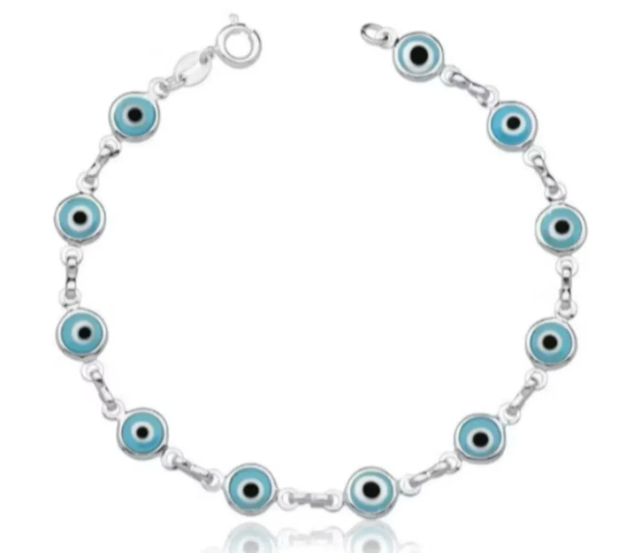 Pulseira Olho Grego Infantil - Proteção e Estilo!