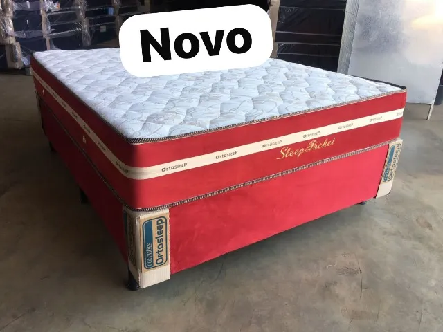 Cama box suporte e colchão (novo)