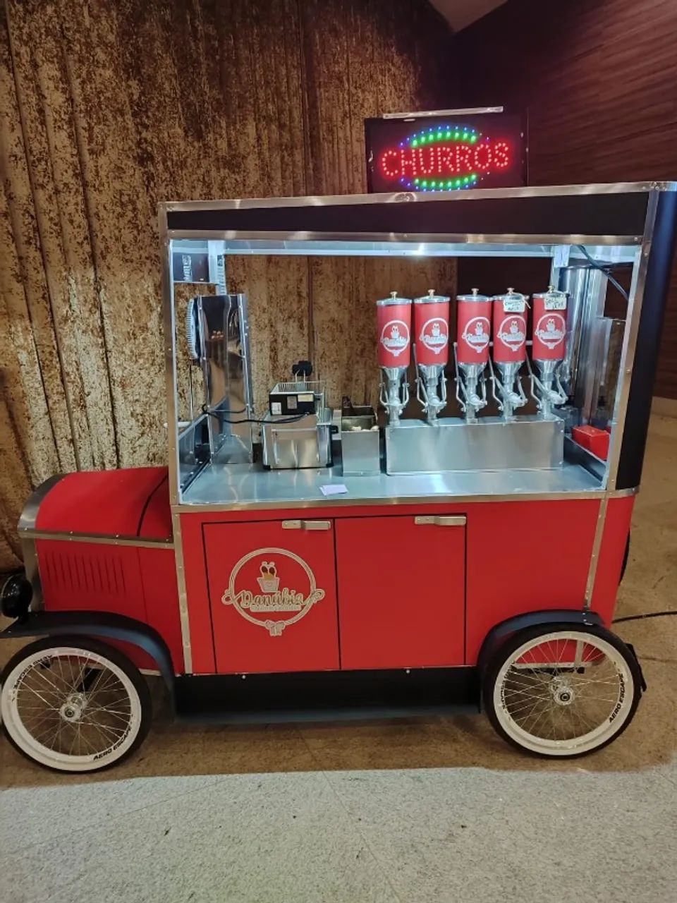 Carrinho de churros novo e outros modelos da fábrica Idealmaq