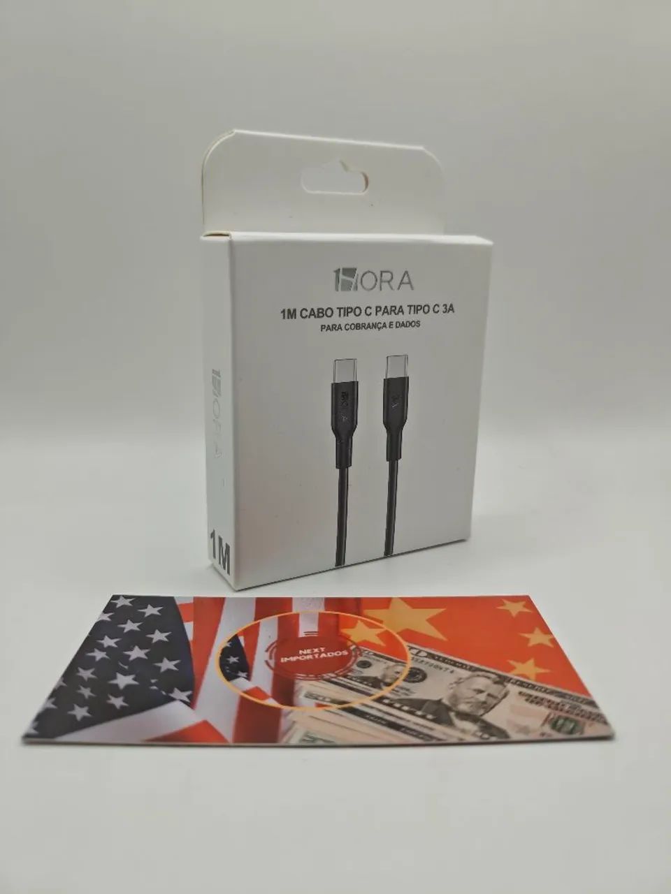 Cabo Tipo-C para Tipo-C 3A 1HORA - NEXT IMPORTADOS - Foto 3