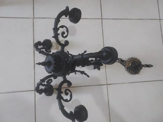 Lustre de Ferro Antigo  - Foto 3