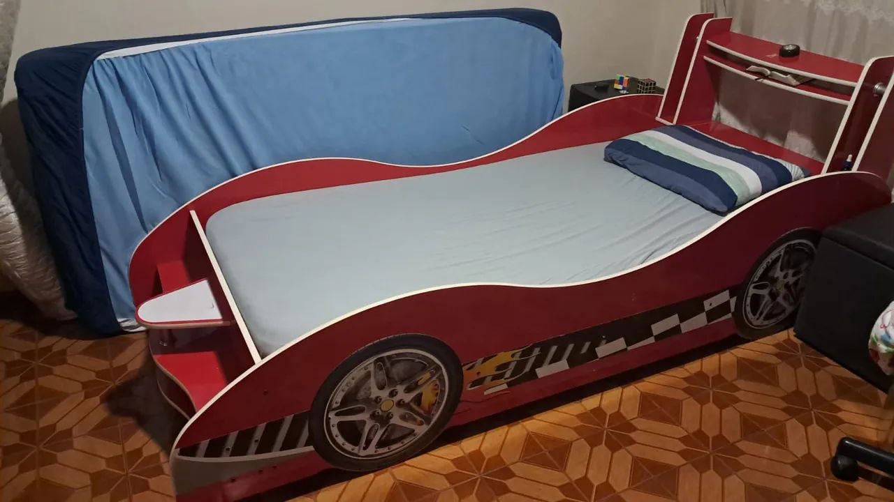 Cama infantil carro de corrida