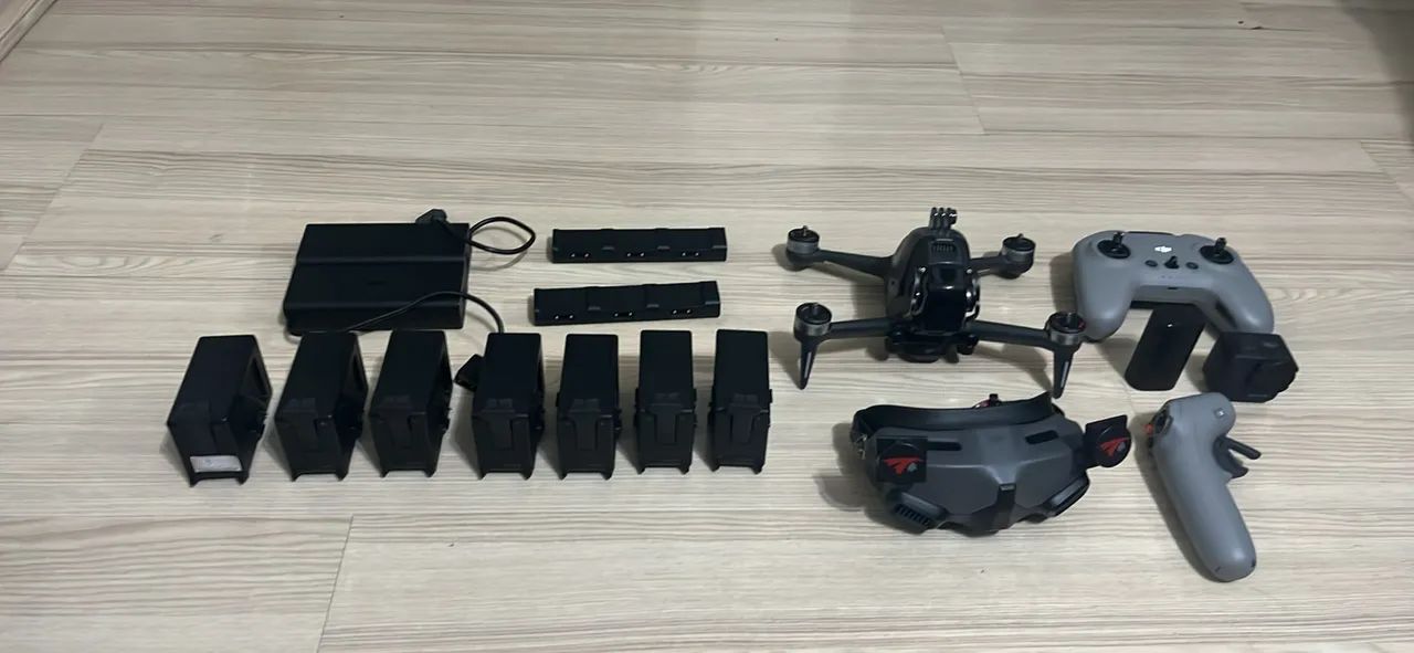 Drone DJI FPV 7 baterias goggles 2 Gopro 11 mini - Foto 3