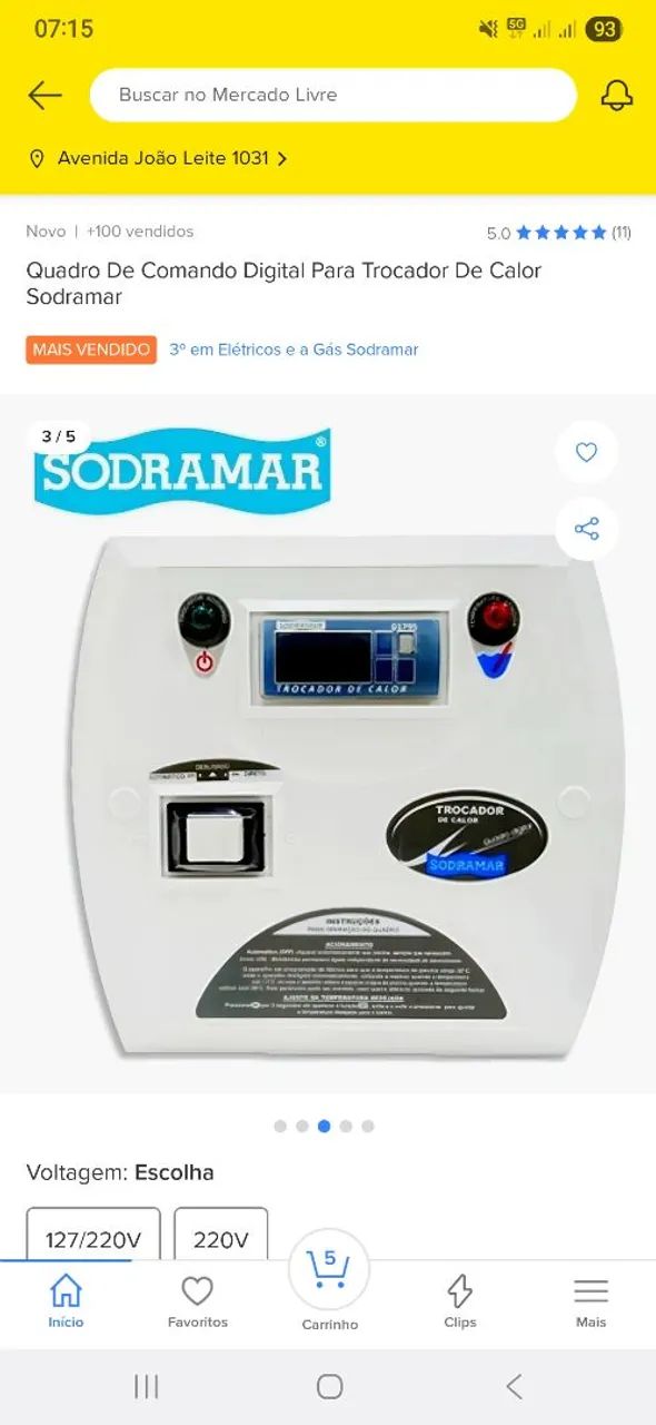 Trocador de Calor Sodramar TH-10 + Painel Digital - Novos | Conjunto R$ 8.950  - Foto 5