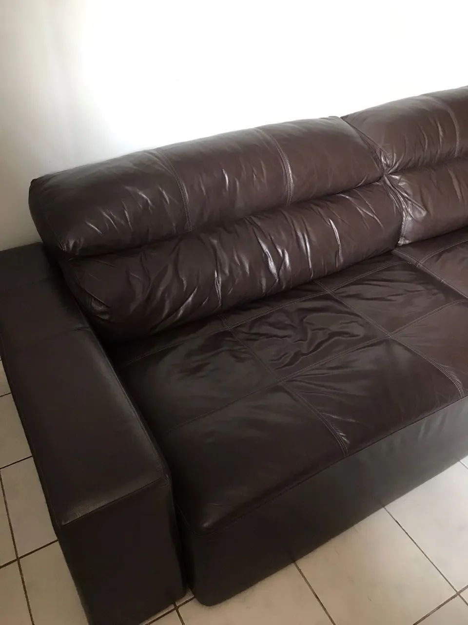 SOFÁ COURO LEGÍTIMO  - Foto 2