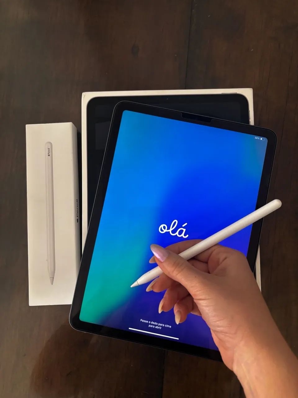 iPad Air 5 256gb + Pencil 2 + capa teclado - Tablets e E-Readers