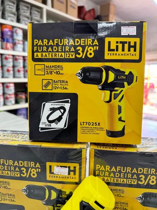 Parafuradeira/Furadeira 3/8'' 12V LITH - Foto 2
