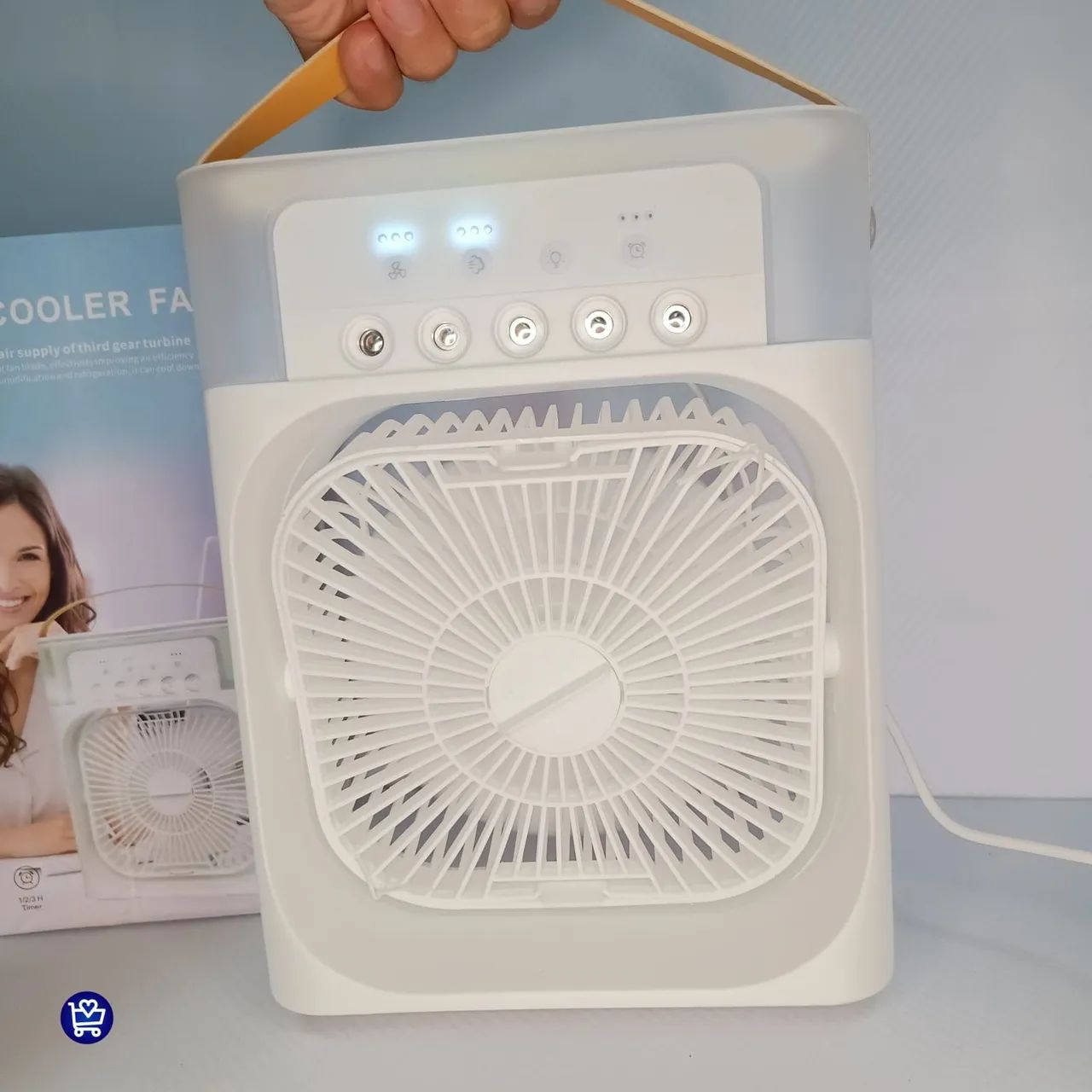 Ventilador Portátil com Bateria Recarregável