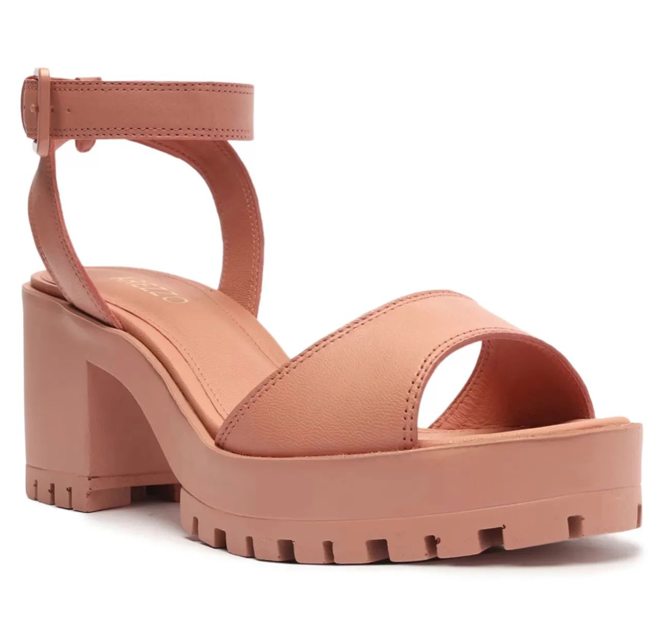 (AREZZO 37) SANDÁLIA AREZZO COURO TRATORADA ROSÊ BLUSH - Foto 3