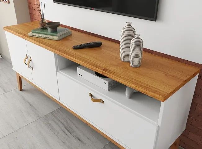Rakc Bancada + Painel Suspenso P/TV Até 55 Polegadas 1.36M. Produto Novo Direto de Fabrica - Foto 5