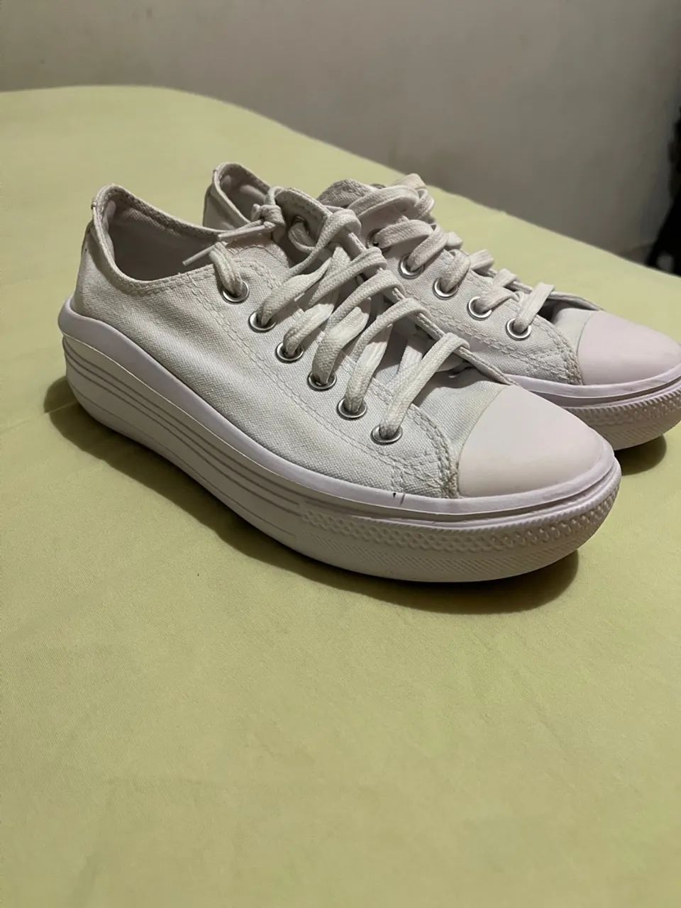 Tênis Converse All Star Plataforma Branco - Foto 4
