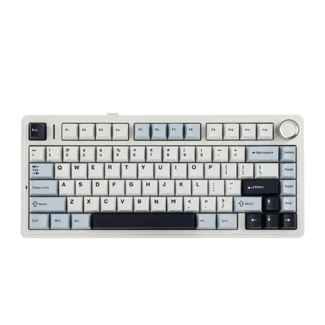 Teclado Mecânico Sem Fio Aula F75 EPOMAKER Cor Branco RGB Tri-Mode - Novo e Lacrado - Foto 6