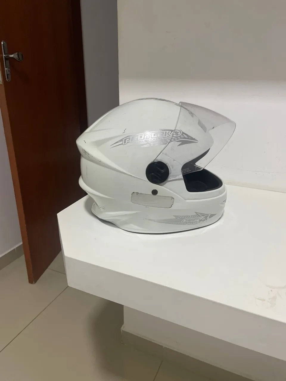 Capacete Branco Pro Tork 120 Tam:58