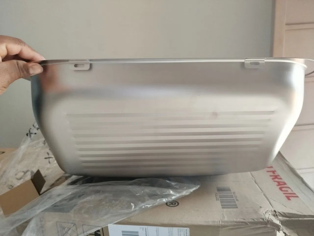 Cuba de aço inox Tubrax  novo 150$ - Foto 3